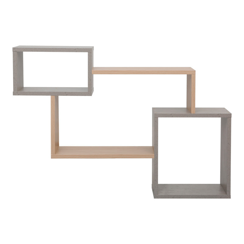 Стенен рафт beldra в натурално циментово сив цвят 84x15x57.8cm