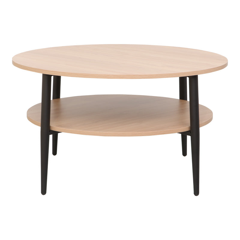 Холна маса Kody естествен-черен цвят φ80x45см