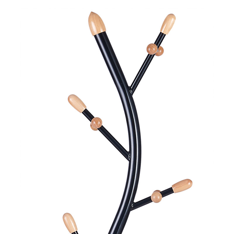 Поставка за връхни дрехи Sergio metal black-natural D37x171см