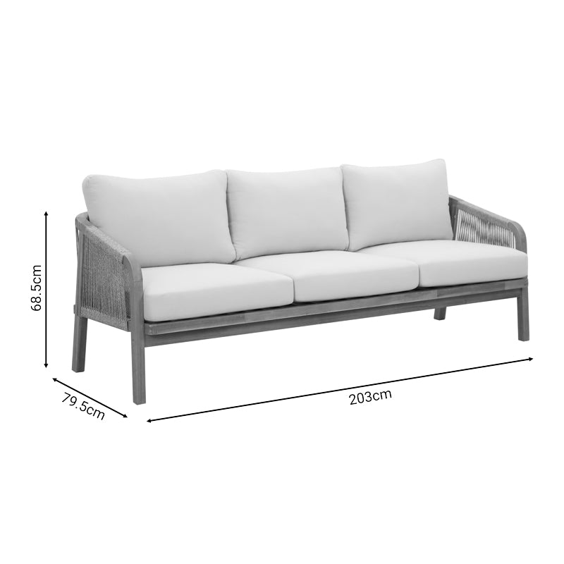 4бр холна гарнитура Malibu дамаска акациево дърво масив