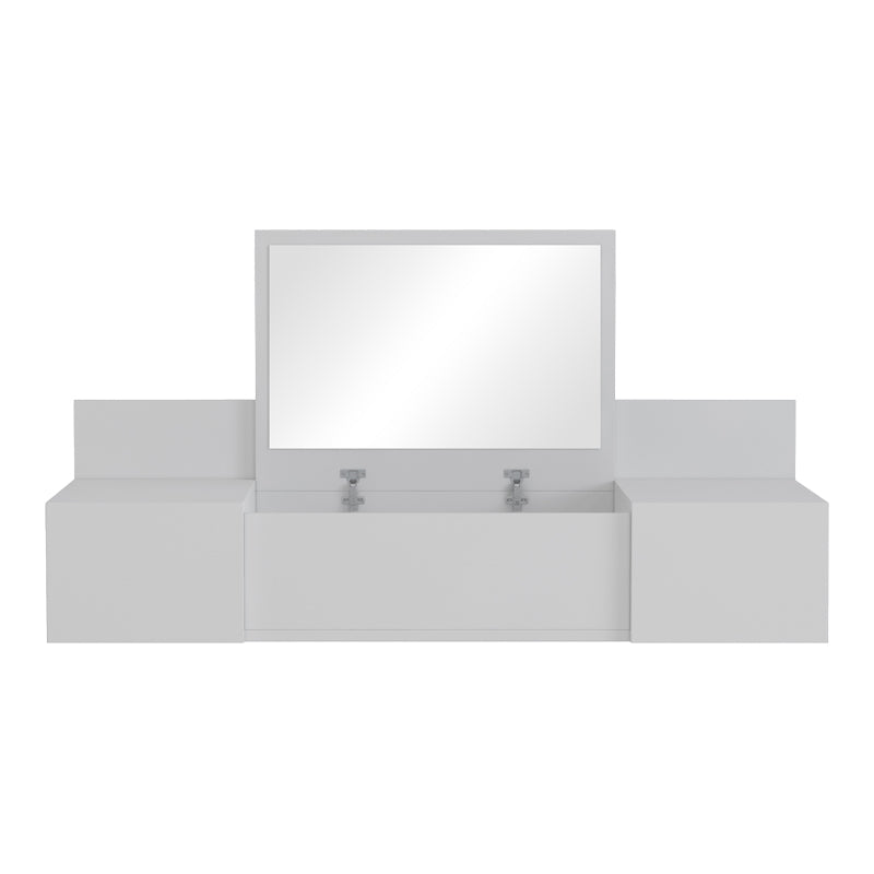 Тоалетка Paltar меламин в бял цвят 100x39.1x33см