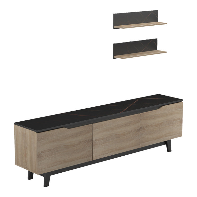 Холна гарнитура Kasia в черен мрамор-сонома нюанс 180x35x48.5см