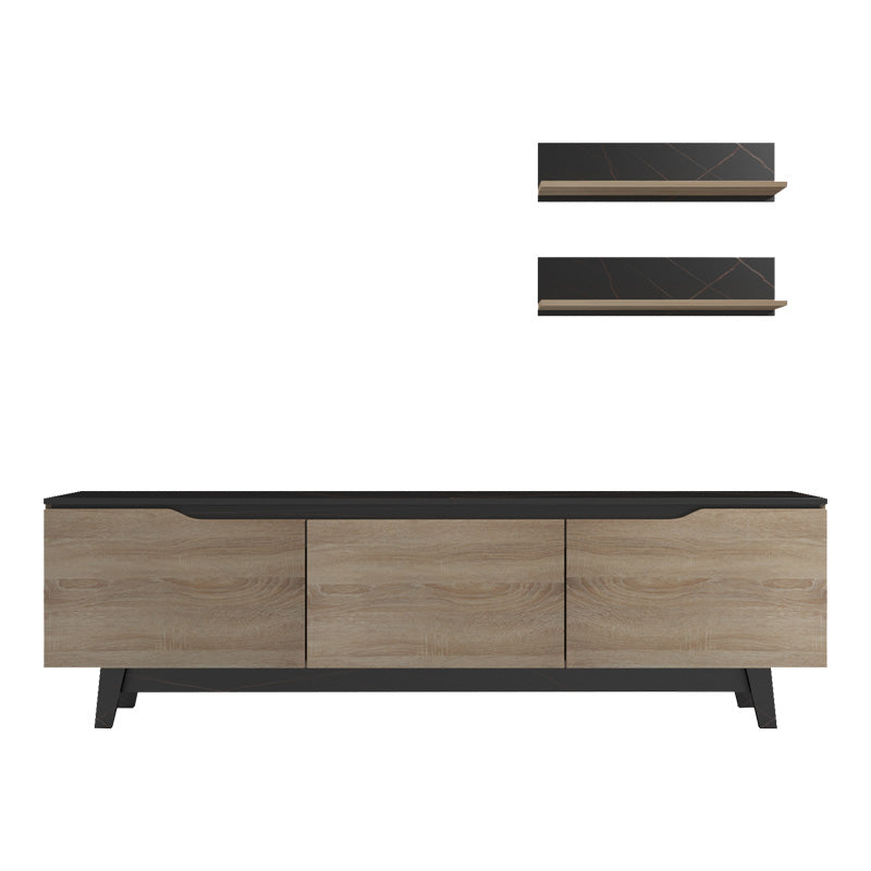 Холна гарнитура Kasia в черен мрамор-сонома нюанс 180x35x48.5см