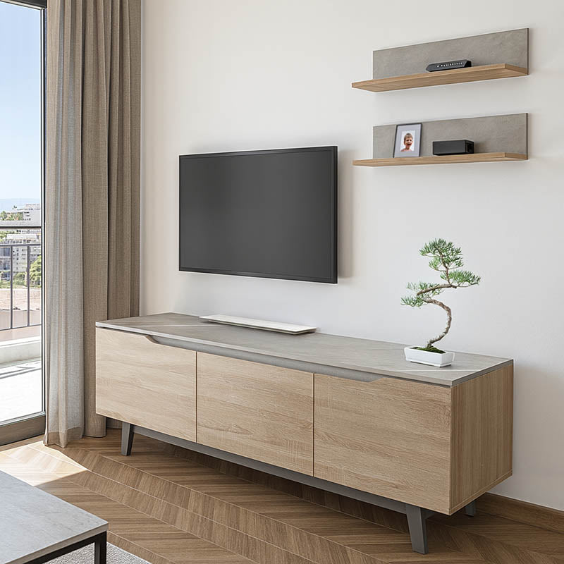 Холна гарнитура Kasia в бежов нюанс мрамор-сонома 180x35x48.5см