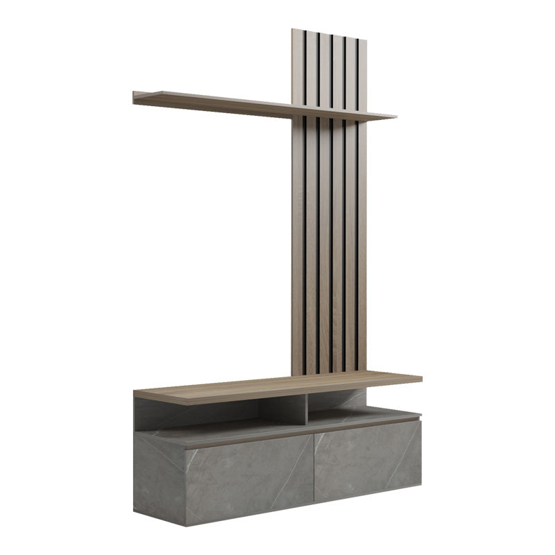 Холна гарнитура Perlento бежов мрамор нюанс и цвят сонома 140x41x219,5см