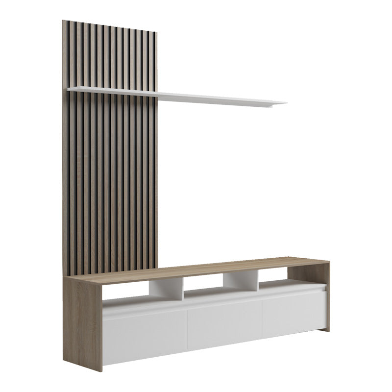 Холна гарнитура Delfina в цвят сонома и бяло 190x40x199.5см