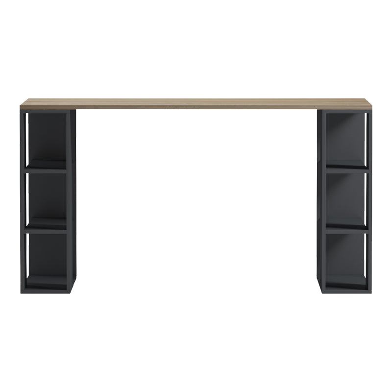 Бюро с рафт colmar антрацит-сонома 140x60x75см