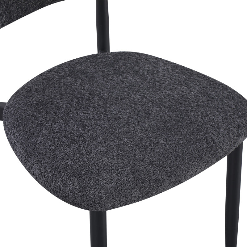 Стол Folegio цвят антрацит с черни крака 50x57x79.5см