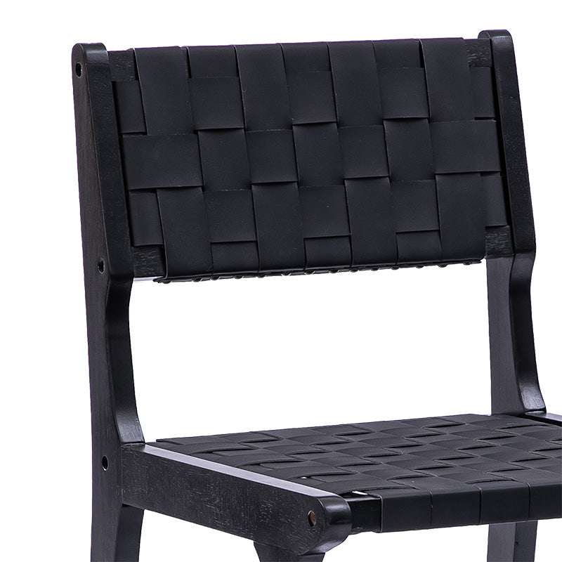 Бар стол Ridley дърво-pu черен 97см