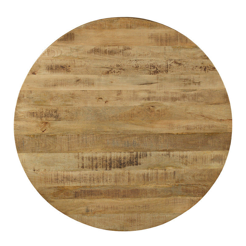 Трапезна маса Royalty орех-черен цвят D150x77см