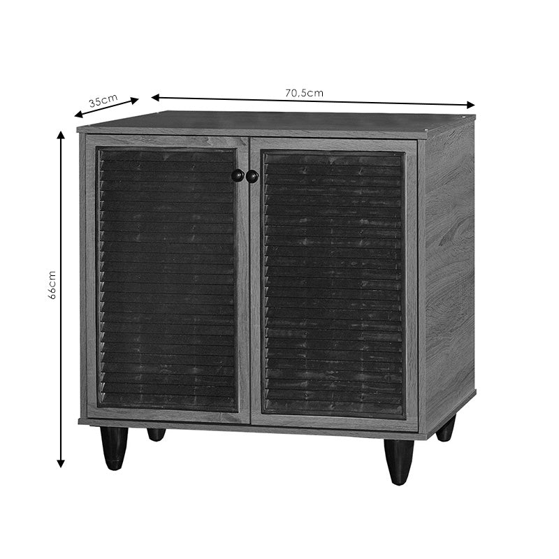 Шкаф за обувки Ronan венге 70.5x35x.66см