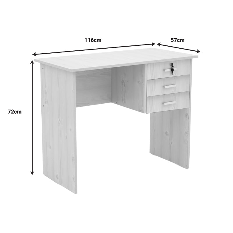 Работно бюро-скрин Sophia натурален 116x57x72см