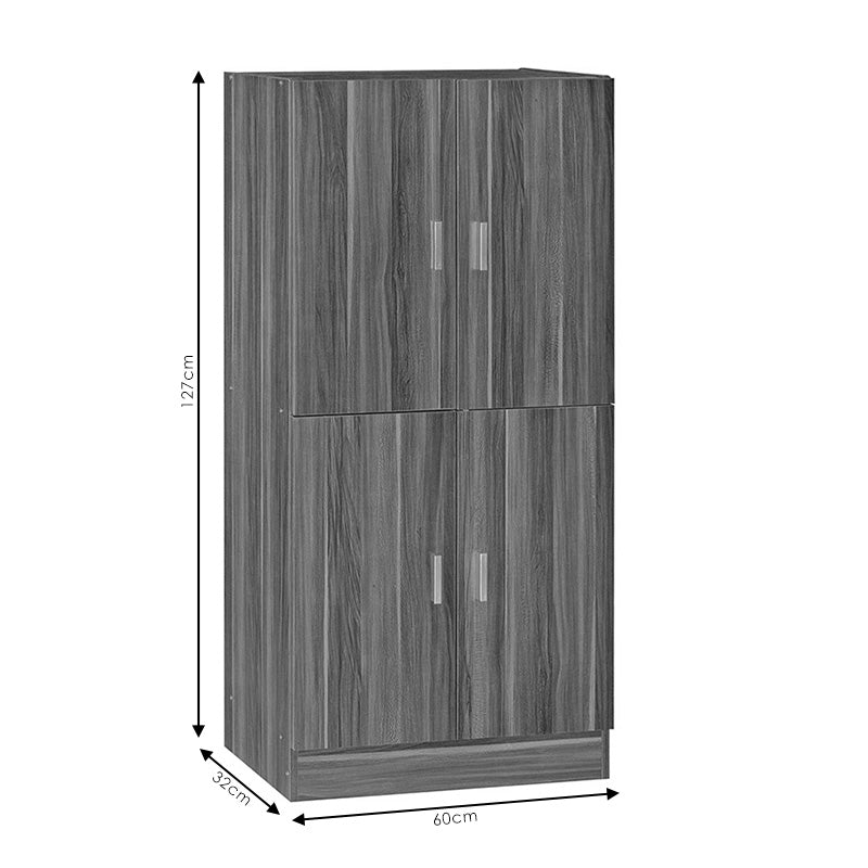 Шкаф за обувки Felicity натурален цвят 60x32x127см