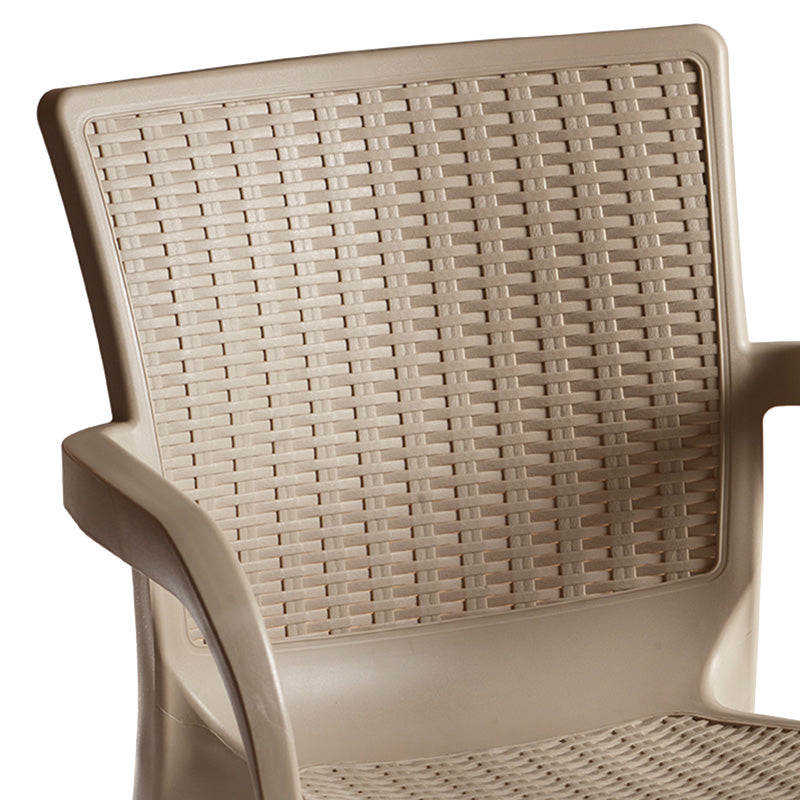 Градински комплект Icon 5бр PP в цвят капучино 80x80x74.5см.