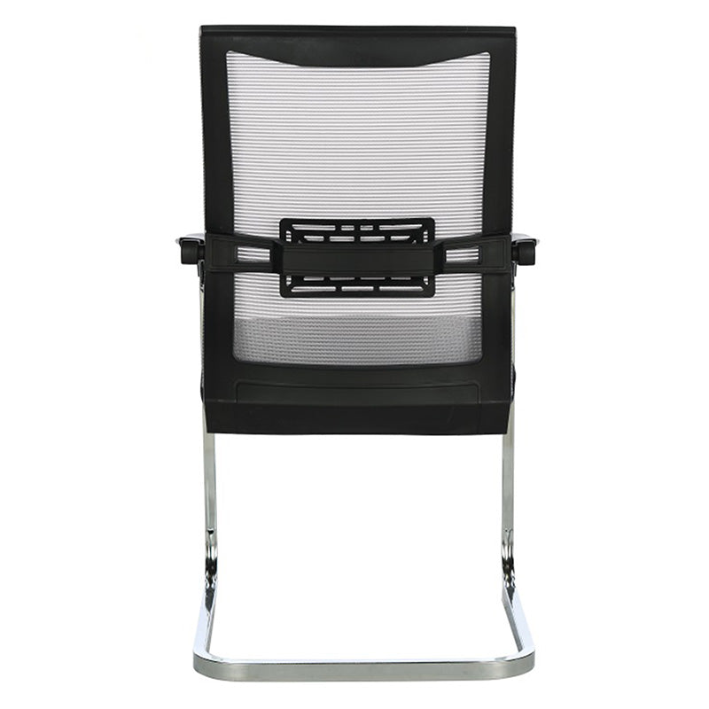 Посетителски офис стол Chromatic метална мрежа черен