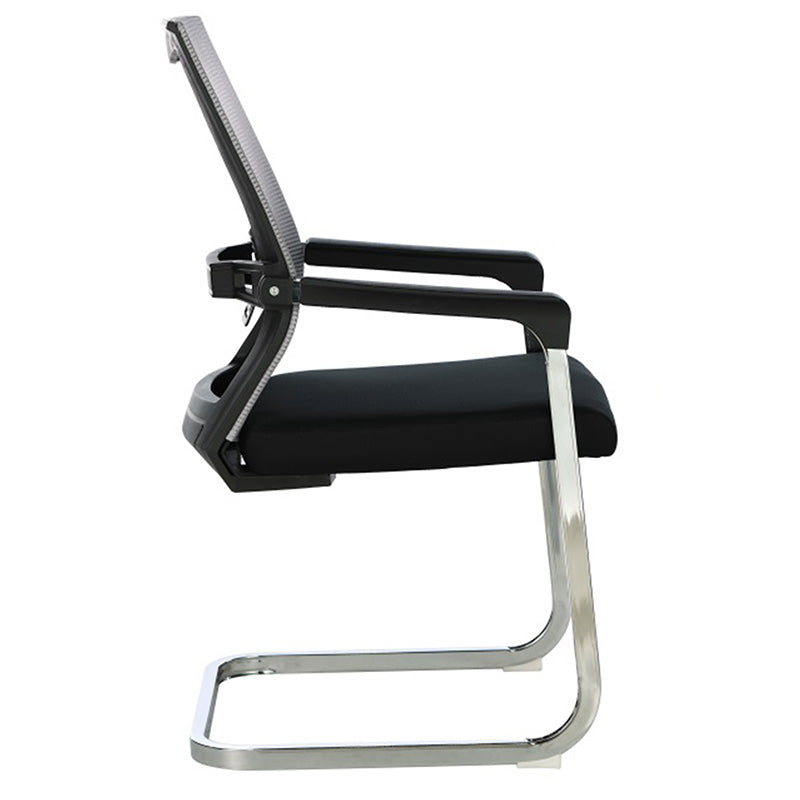 Посетителски офис стол Chromatic метална мрежа черен