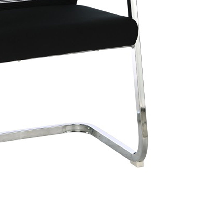 Посетителски офис стол Chromatic метална мрежа черен