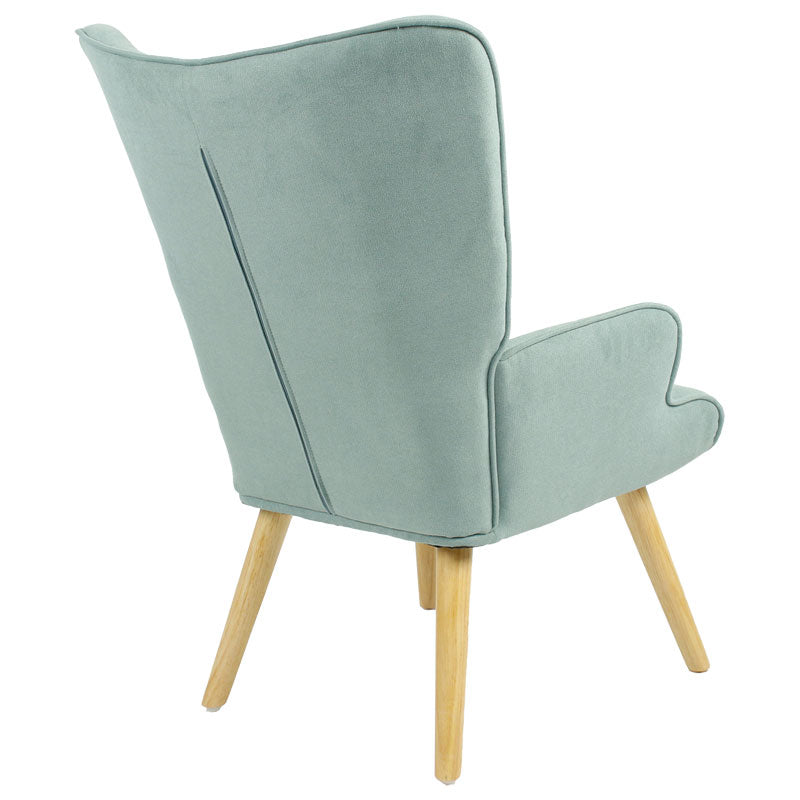 Фотьойл Fluffy плат ярко зелено-натурален 75x69x96см