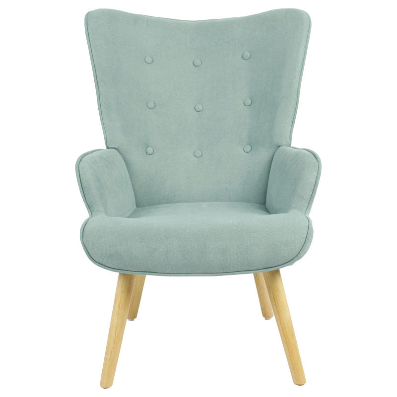 Фотьойл Fluffy плат ярко зелено-натурален 75x69x96см