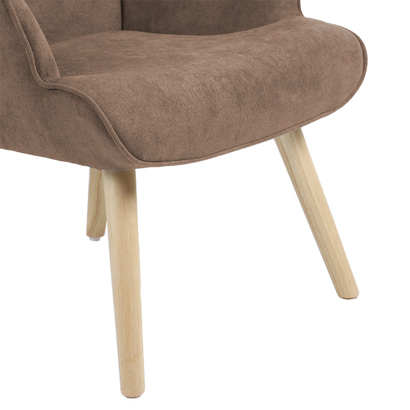 Фотьойл Fluffy дамаска кафяво-естествено 75x69x96см