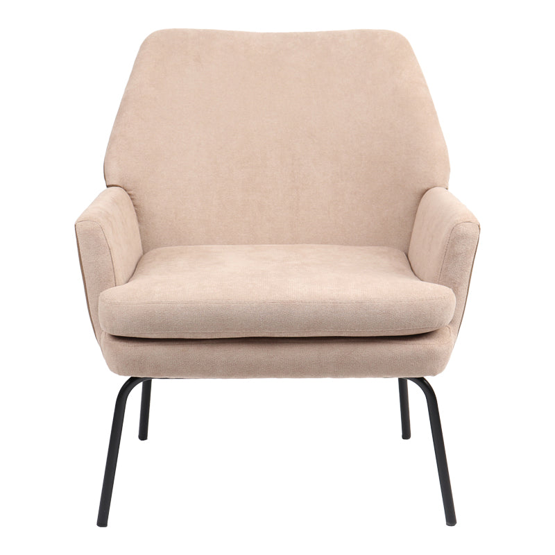 Фотьойл Kieran плат кафяв черен крак 67x89x86см