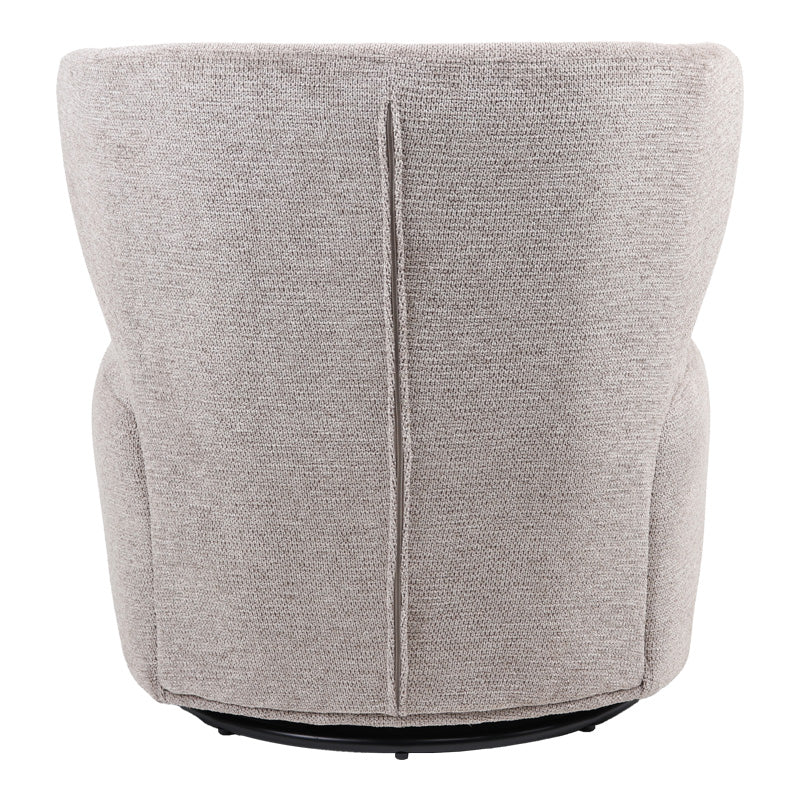 Въртящ се фотьойл Marelia дамаска цвят маслина 73x76x76см