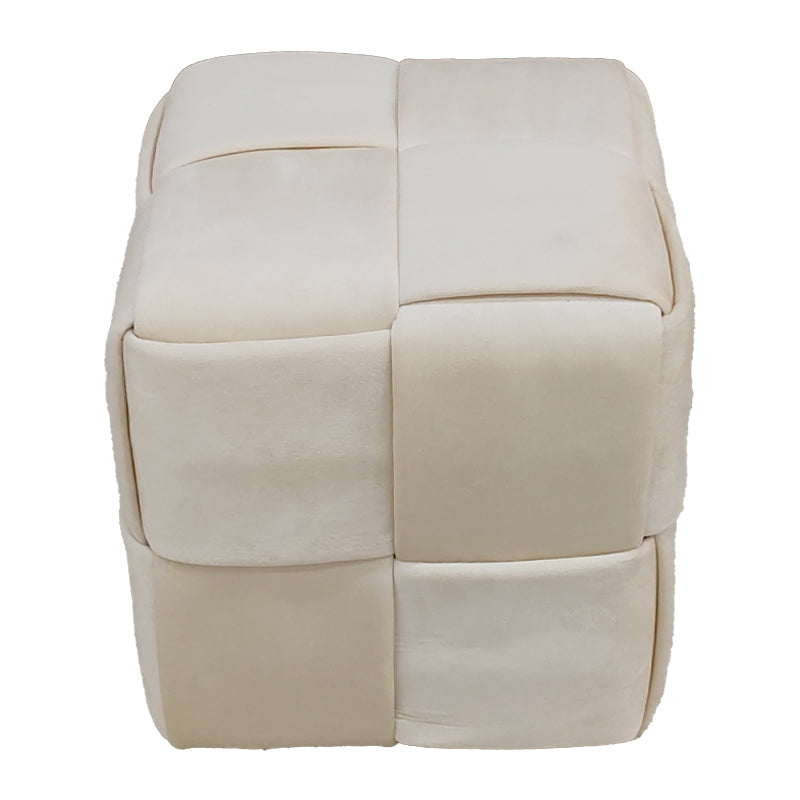 Табуретка Jisko бежово кадифе 38x38x40см