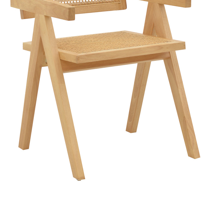 Фотьойл Winslow естествено каучуково дърво 52x59x79см