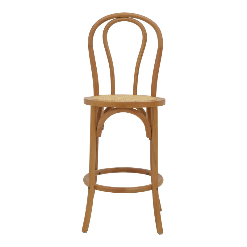 Бар стол Thonet естествен бук 41x50x105см