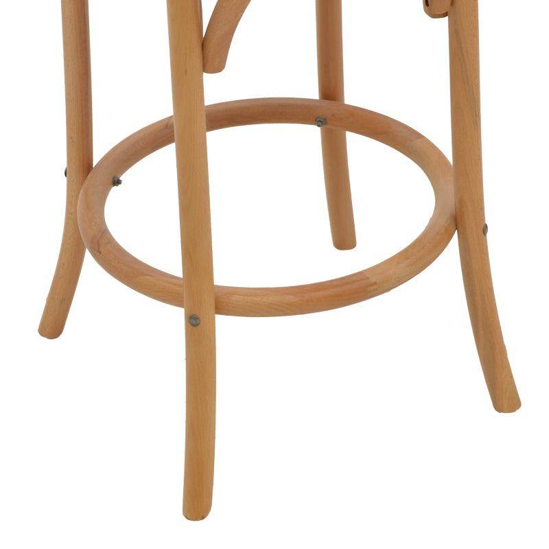Бар стол Thonet естествен бук 41x50x105см