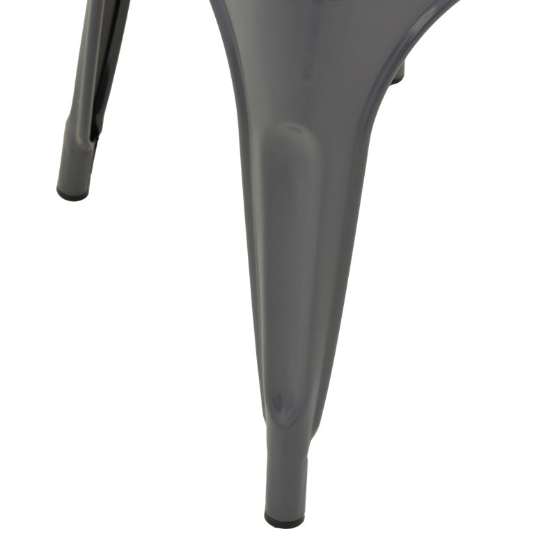 Стол Utopia метален в нюанс антрацит 44x44x85см