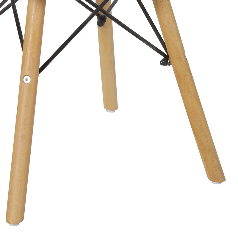 Детска маса Мишел бял мдф и естествен бук Φ60x51см