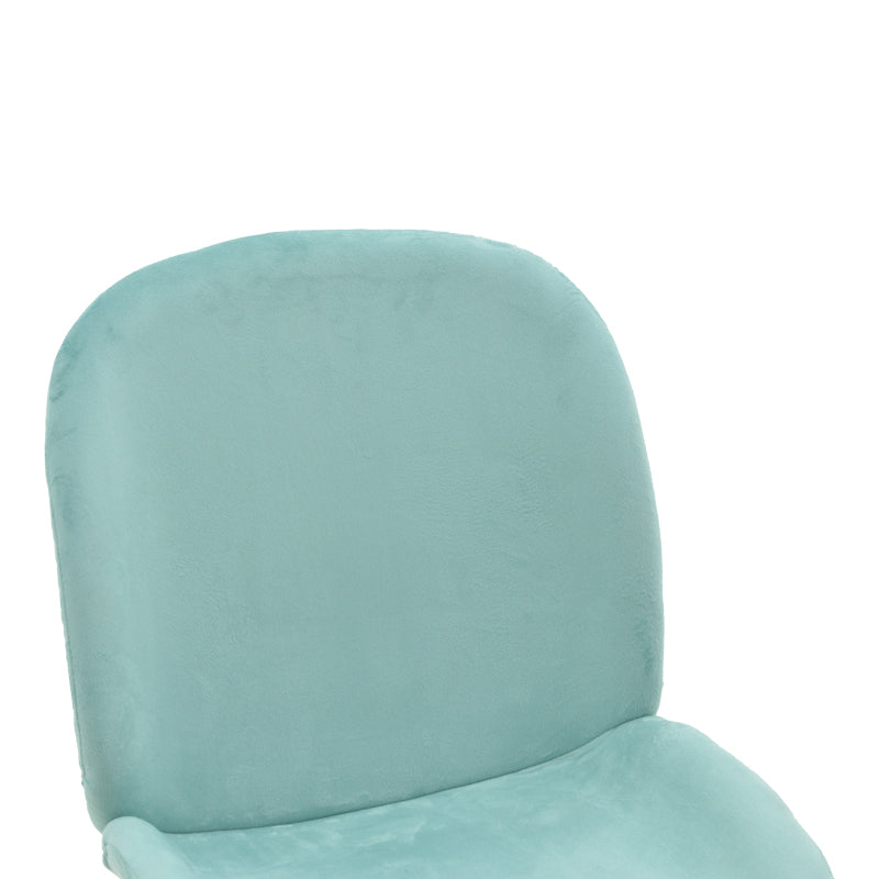 Стол Maley зелено кадифе-метал в златен цвят 47x60x90см