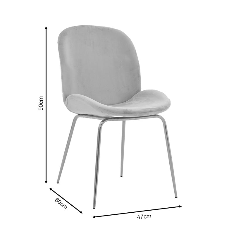 Стол Maley зелено кадифе-метал в златен цвят 47x60x90см