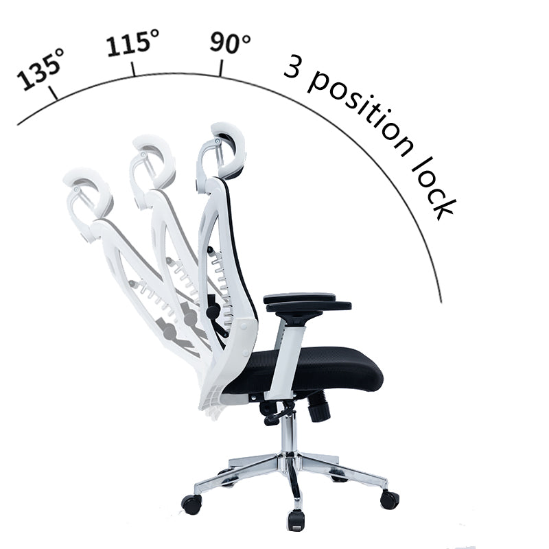 Офис стол мениджър Andrew мрежа черно-бял