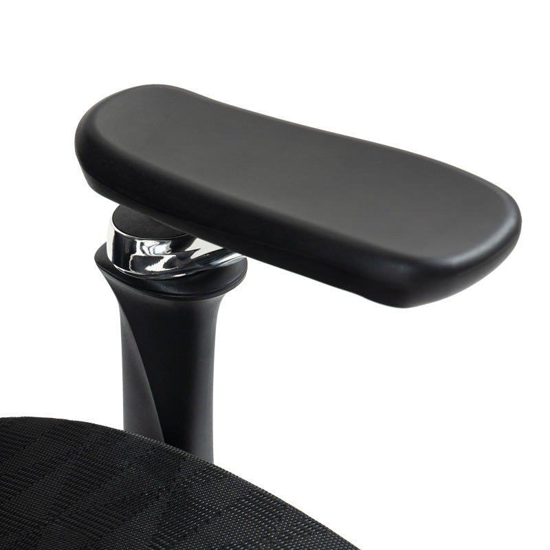 Работен стол мениджър Jeffer мрежа в черен цвят 67x62x115-125см