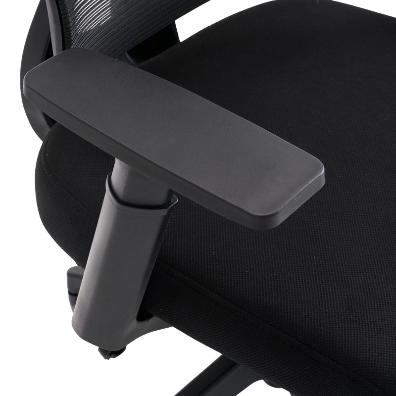 Мрежест черен мениджърски офис стол Cadrey 67x64x120-128см