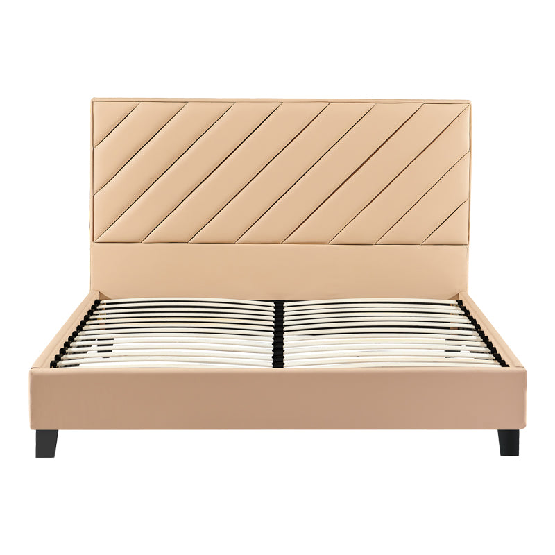 Двойно легло Franky pu бежово 160x200см