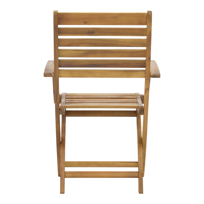 Сгъваем фотьойл Recofly естествено акациево дърво 52x53x85см