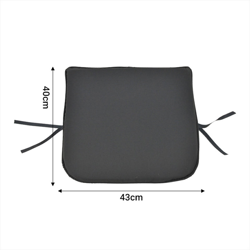 Възглавница за стол Pildo черен плат 45x40x3см