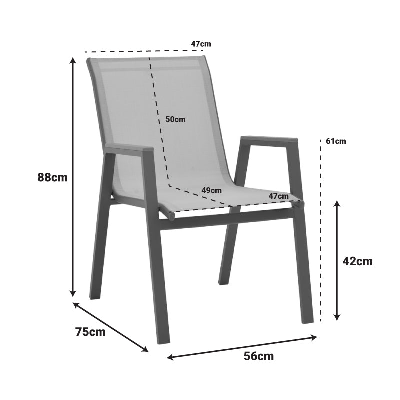 Алуминиев фотьойл Azelie в бежов текстилен нюанс и бял крак 56x75x88см
