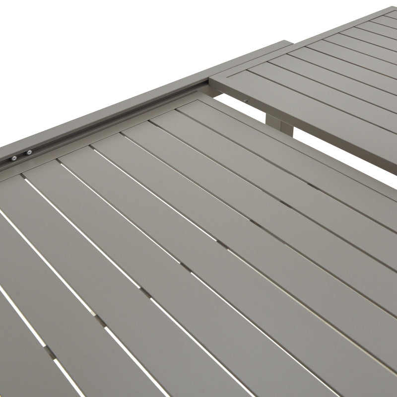 Разтегателна маса Lafla алуминий в нюанс шампанско 160-240x100x75см