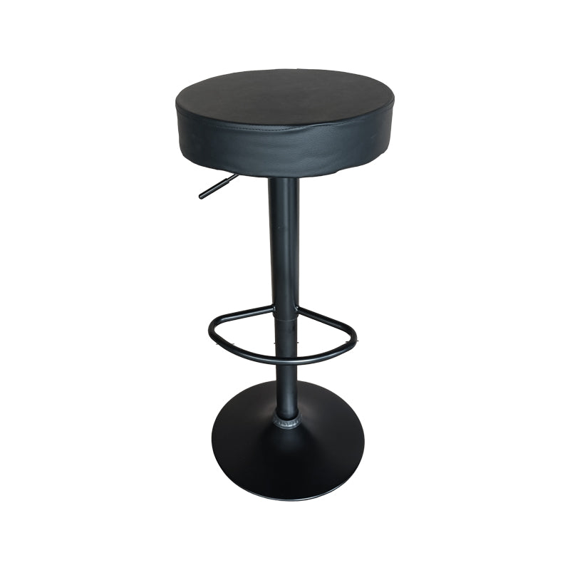 Бар стол Dianors регулируем на височина полиуретан черно-черна основа 38x38x75см