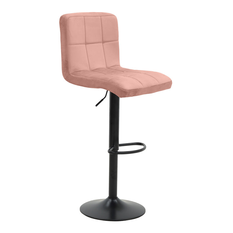 Бар стол Remina регулируема височина гнила ябълка кадифе-черна матова основа 44x44x112см