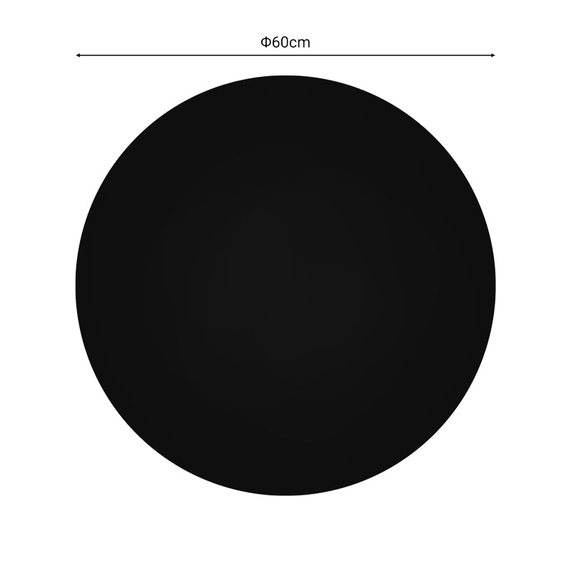 Плот за маса Senlo Werzalit Ø60 см - черен цвят