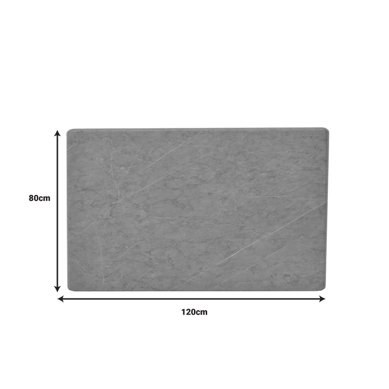 Плот за маса Zerbo сив мраморен t.Werzalit 120x80cm