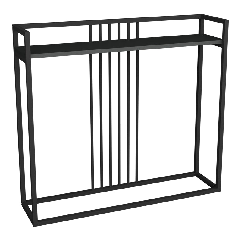 Конзолна маса Convida , антрацит, с черна метална рамка, 100x25x90 см