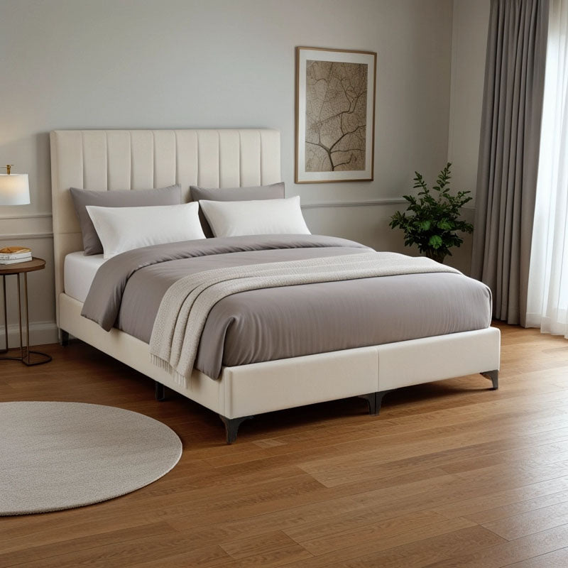 Легло от плат Moega в кремав нюанс 160x200см