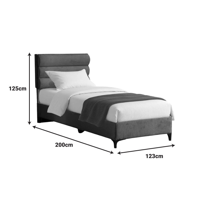 Легло от дамаска Limit в нюанс антрацит 120x200см