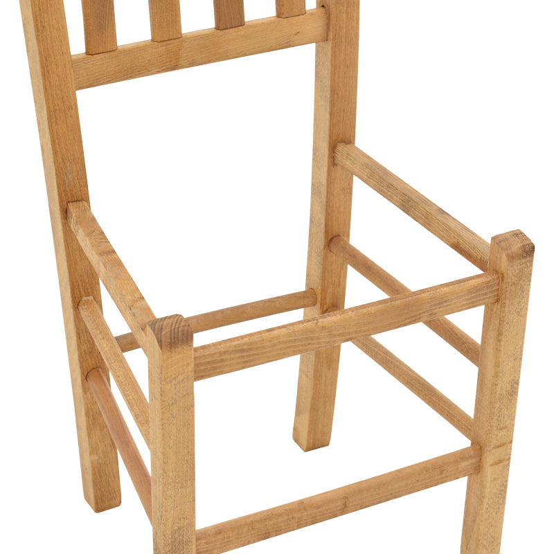 Рамка за стол за кафене Damnir масив бук полиран орех 41x42x92см